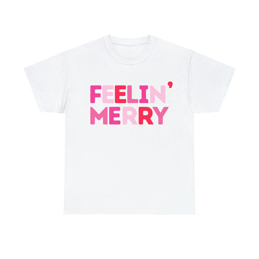 Feelin' Merry Unisex Heavy Cotton Tee