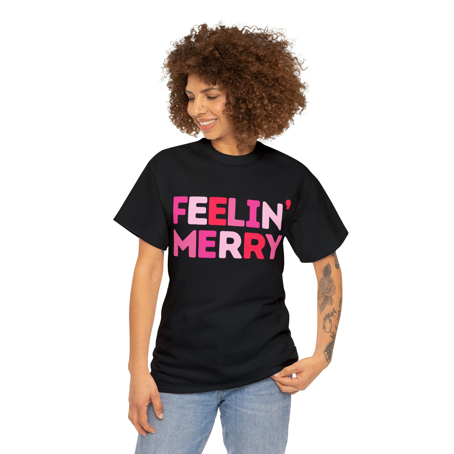 Feelin' Merry Unisex Heavy Cotton Tee