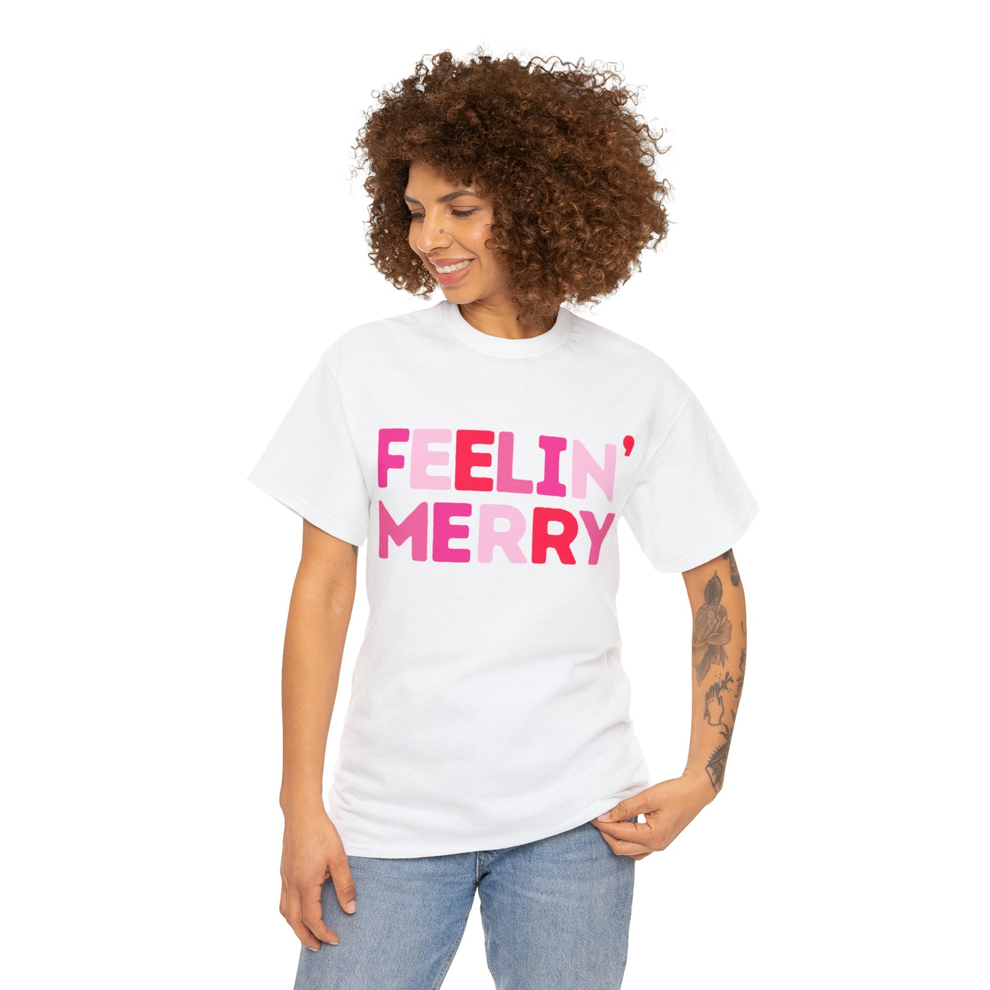 Feelin' Merry Unisex Heavy Cotton Tee